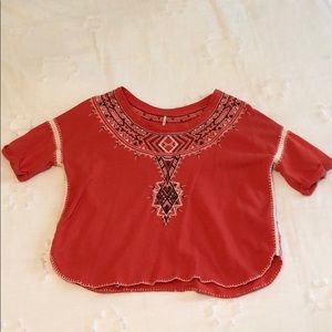 Free People Embroidered Top